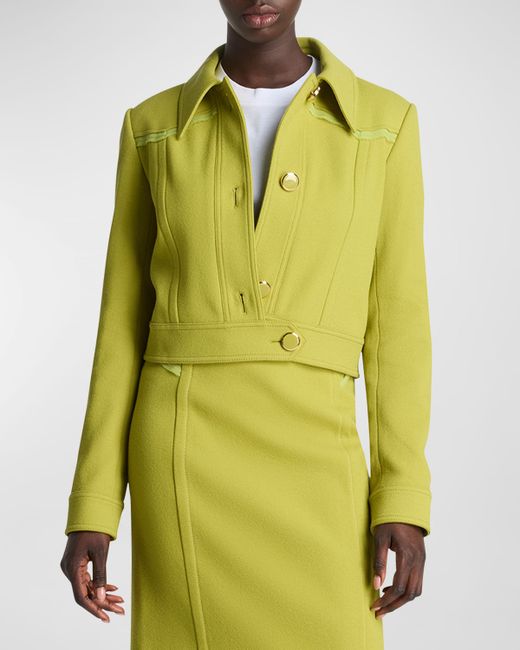 St. John Wool-Blend Tailored Jacket