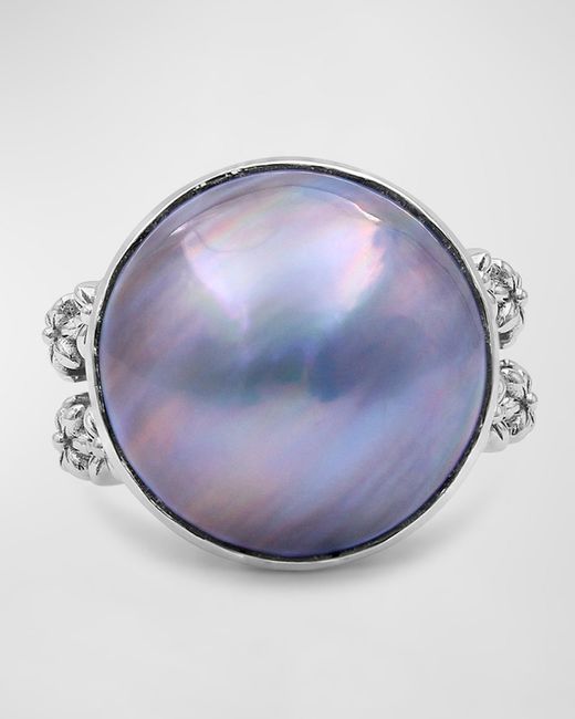 Stephen Dweck Mabe Pearl Ring Sterling 7