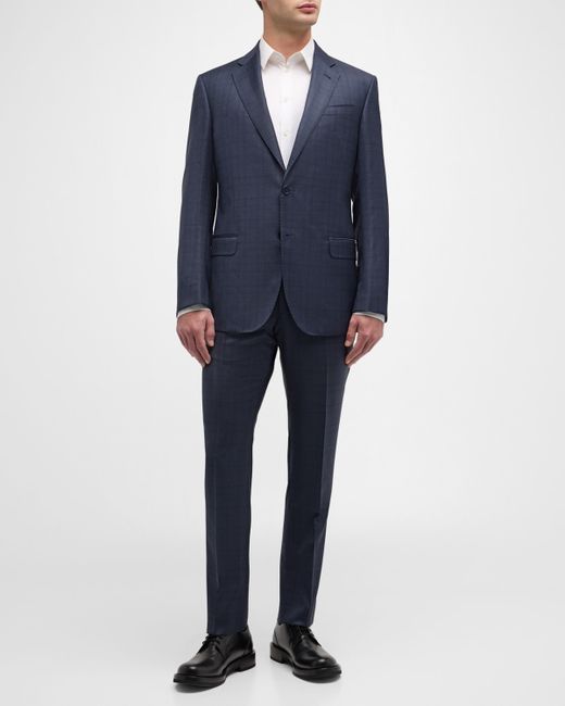 Emporio Armani G-Line Tonal Plaid Suit