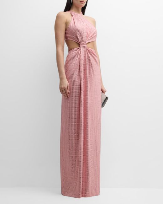 Area Crystal-Embellished Gown with Knot Detail