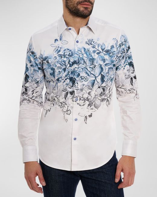 Robert Graham Bale Floral-Printed Casual Button-Down Shirt