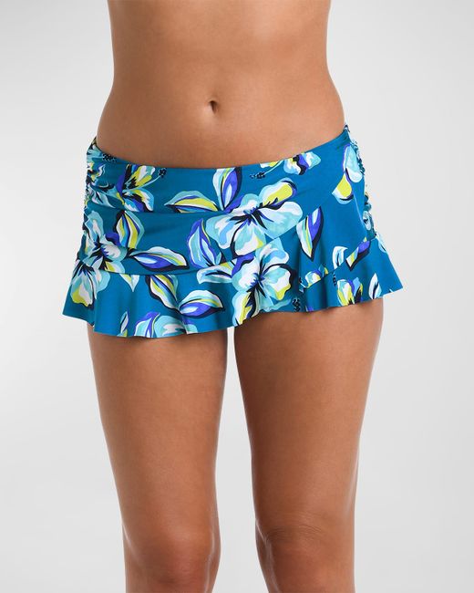 La Blanca Fiji Tropics Asymmetrical Swim Skirt