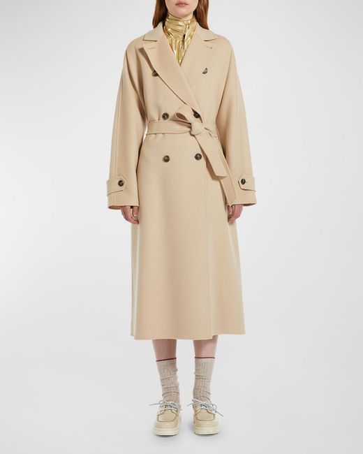 Weekend Max Mara Affetto Double-Breasted Wool-Blend Coat