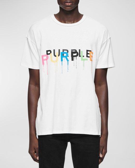 Purple Textured Inside-Out Logo T-Shirt