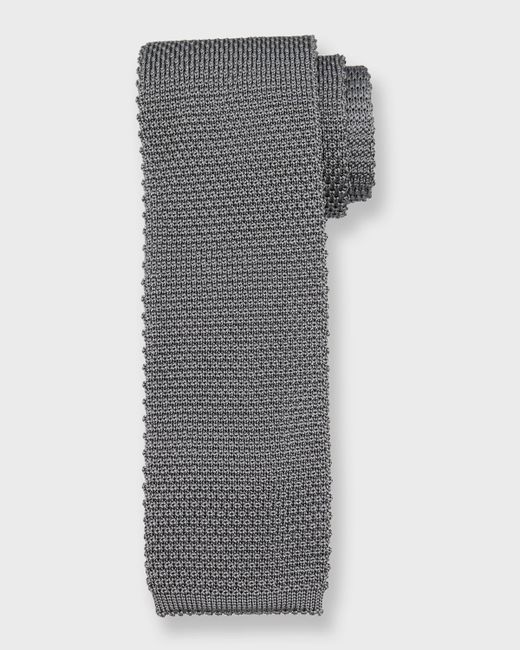 Brunello Cucinelli Silk-Cotton Knit Tie