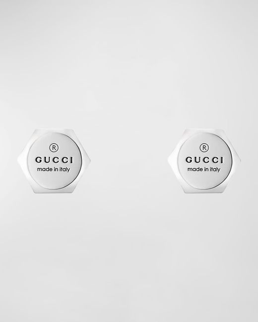 Gucci Sterling 10MM Trademark Earrings