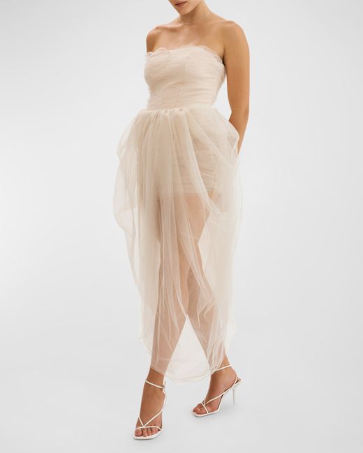 LaMarque Pixie Layered Tulle Gown
