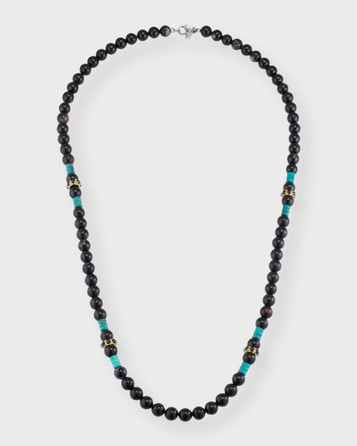 Armenta Tourmaline Beaded Necklace with Sapphires