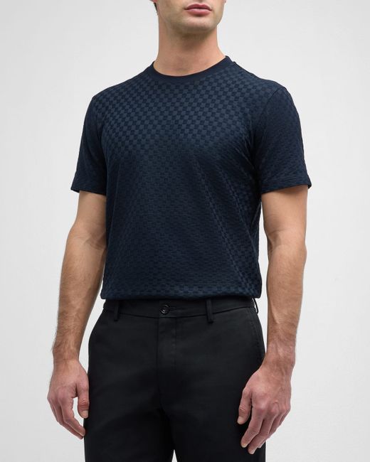 Emporio Armani Textured Jersey Crewneck T-Shirt