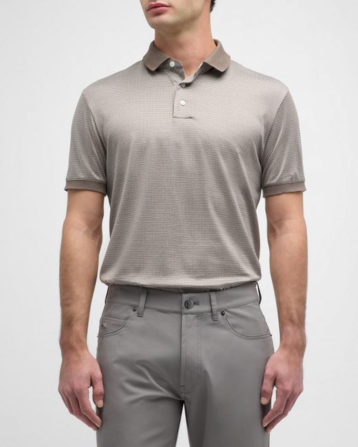 Emporio Armani Printed Jersey-Stretch Polo Shirt