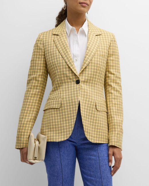 CALLAS Milano James Check-Print Single-Button Jacket