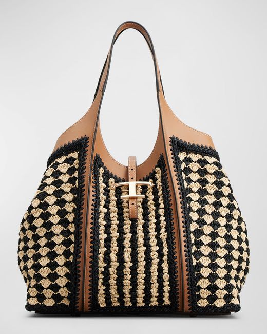 Tod's Crochet Shopping Tote Bag