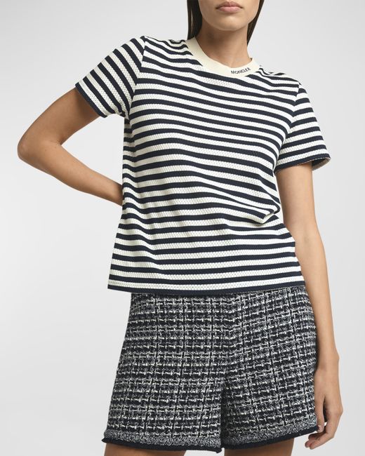 Moncler Striped Short-Sleeve T-Shirt