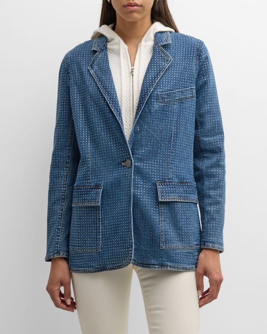 Kobi Halperin Kiera Embellished Denim Blazer Jacket