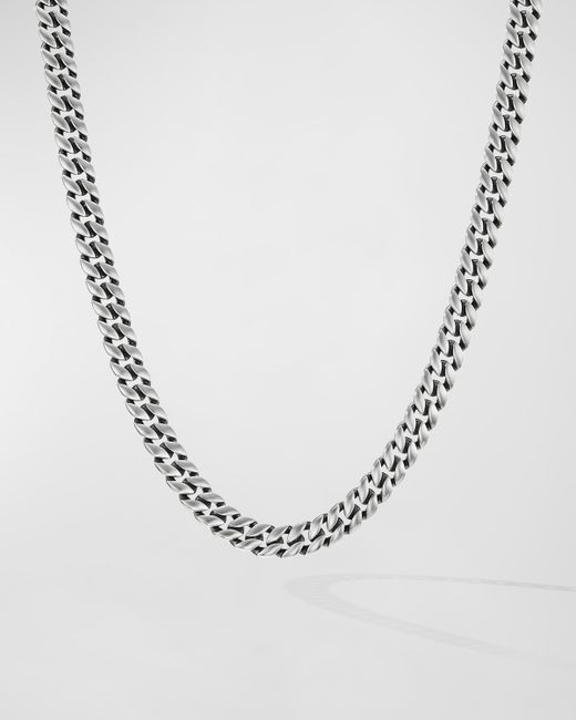 David Yurman Curb Chain Necklace Sterling 8mm 20L