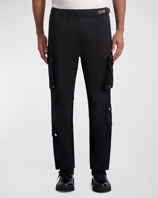 Karl Lagerfeld Belted Stretch Cargo Joggers