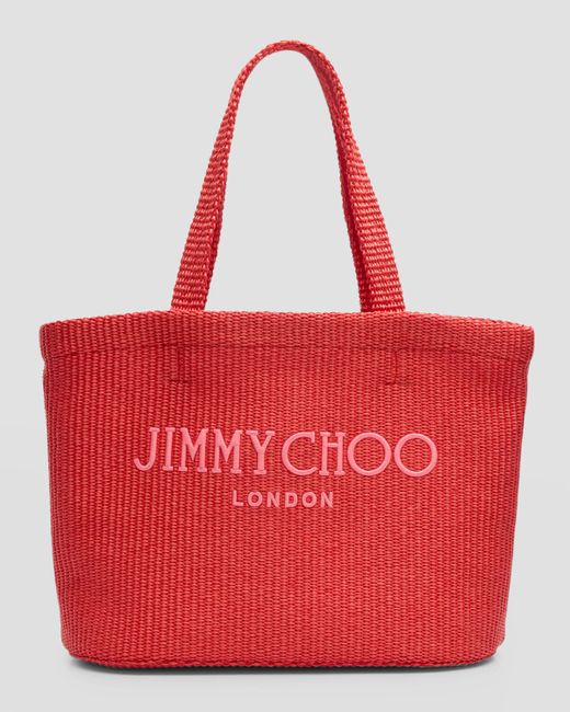 Jimmy Choo Logo London Beach Tote Bag