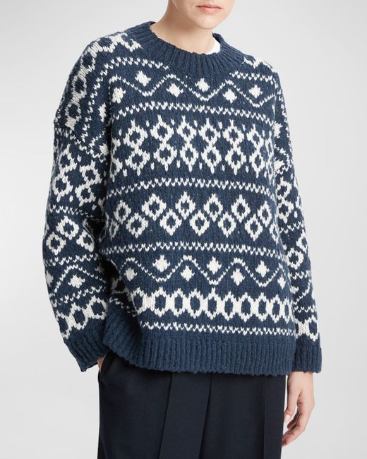 Vince Nordic Wool-Blend Fair Isle Sweater