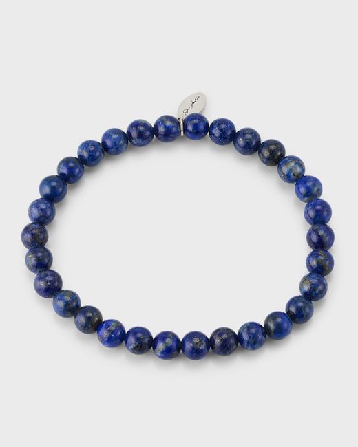 Jan Leslie Lapis Lazuli Beaded Stretch Bracelet