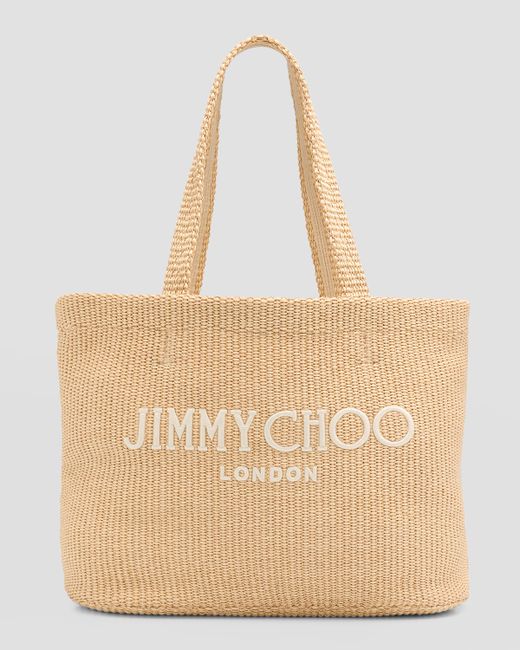 Jimmy Choo Avenue Medium Logo London Tote Bag
