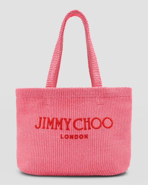 Jimmy Choo Logo London Beach Tote Bag
