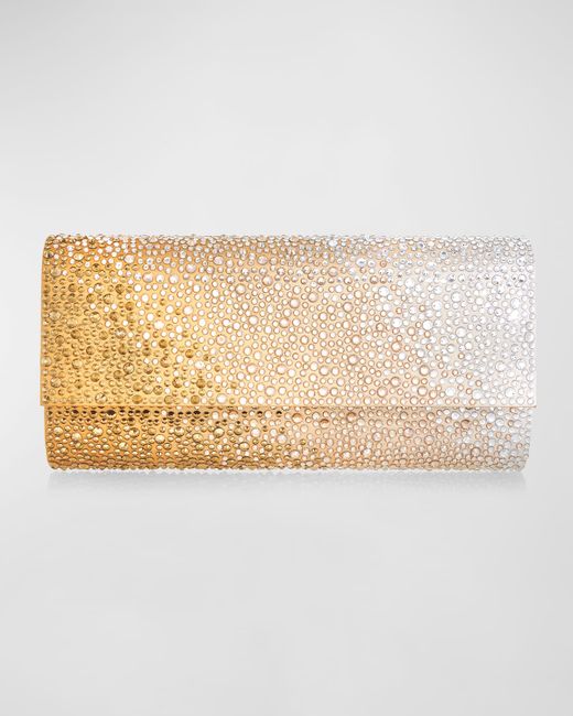 Judith Leiber Couture Perry Flap Crystal Clutch Bag