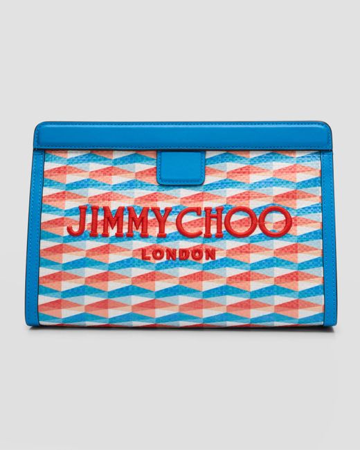 Jimmy Choo Avenue Logo London Pouch Clutch Bag