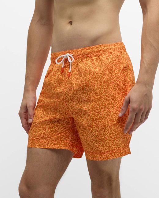 Swims Coral-Print Quick-Dry Swim Shorts