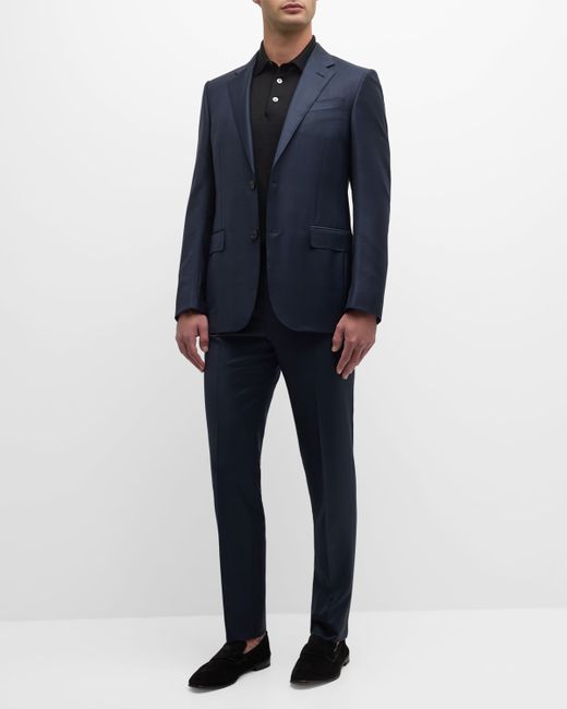 Z Zegna Micro Houndstooth Plaid Suit