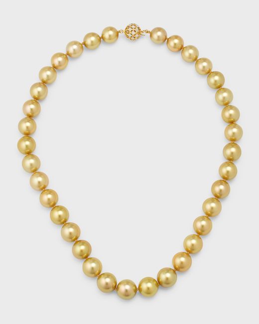 Belpearl 18K Gold South Sea Pearl and Diamond Necklace
