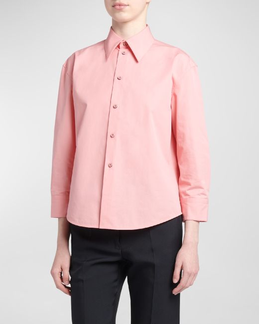 Jil Sander Long-Sleeve Button-Front Shirt