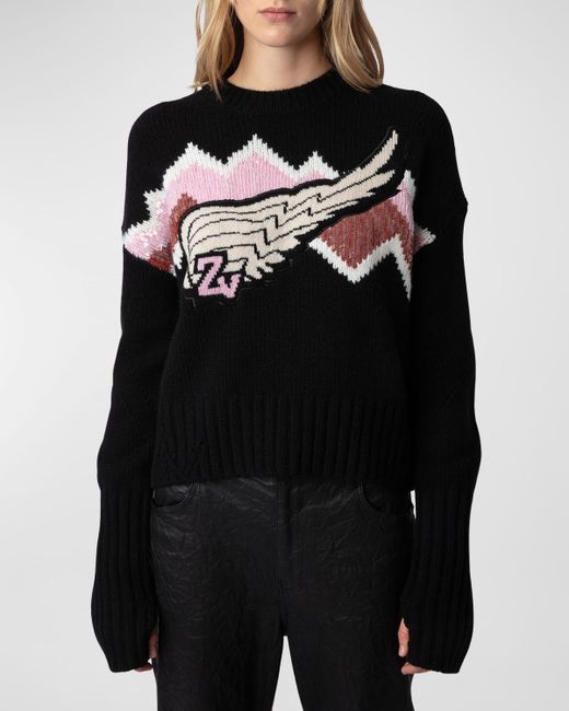 Zadig & Voltaire Bleez Wings Cashmere Sweater