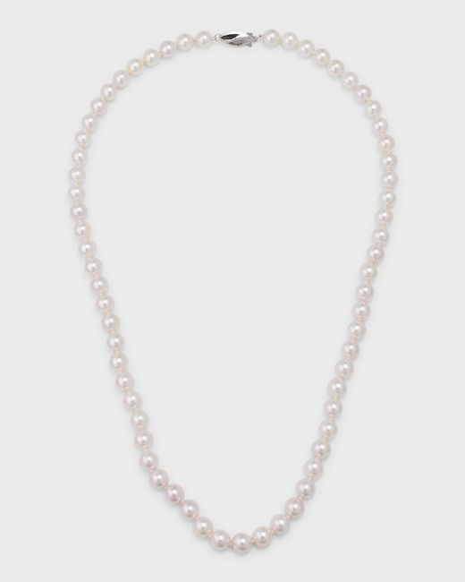 Belpearl 18K Gold Akoya Pearl Necklace 20