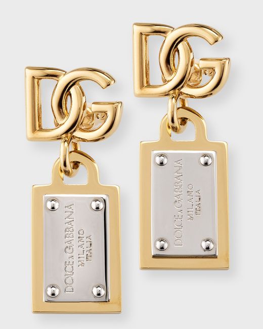 Dolce & Gabbana DG Logo Clip-On Earrings
