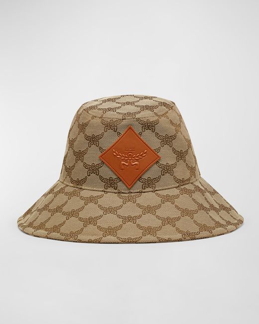 Mcm Allover Laurel Jacquard Bucket Hat