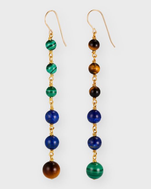 NEST Jewelry Tigers Eye and Lapis Earrings