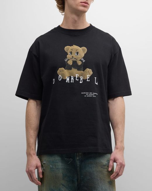 Dom Rebel Grumpy Teddy Graphic T-Shirt