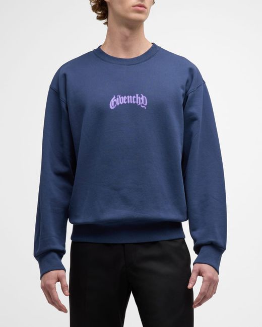 Givenchy Boxy Lightning Bolt Logo Sweatshirt