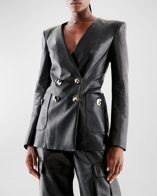AS by DF Claude Recycled Vegan Leather Blazer