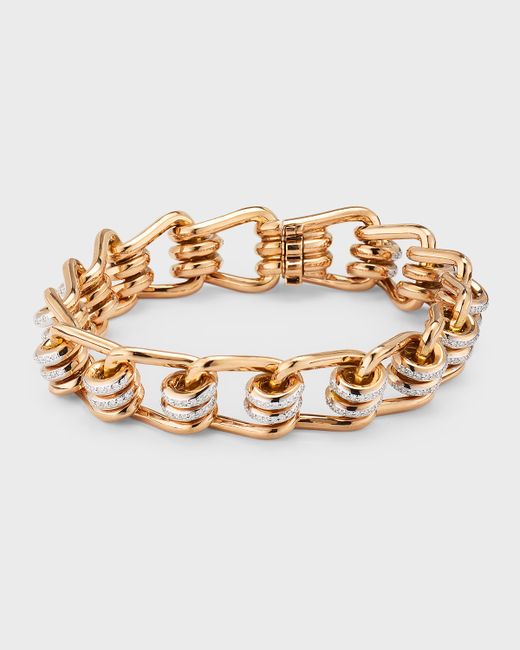 Walters Faith 18k Rose Gold Huxley Diamond Coil Link Bracelet