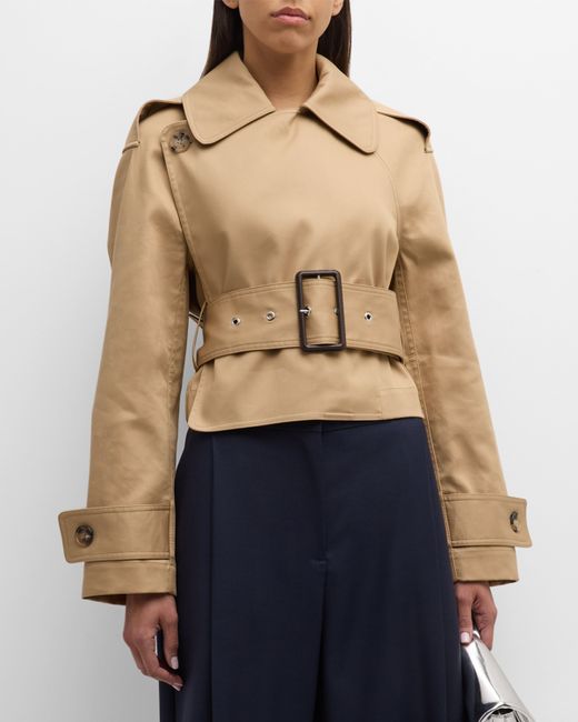 J.W.Anderson Wrap-Front Cropped Trench Coat