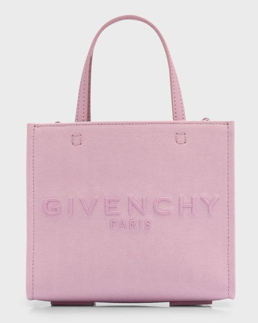 Givenchy G-Tote Mini Shopping Bag Canvas Cotton