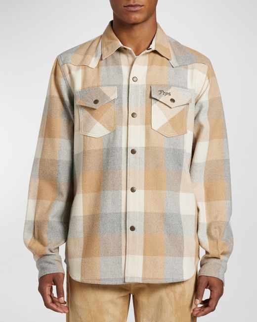 Prps Plaid Flannel Button-Down Shirt