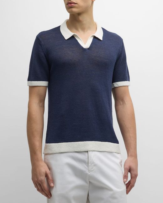 Onia Johnny Collar Knit Polo Shirt