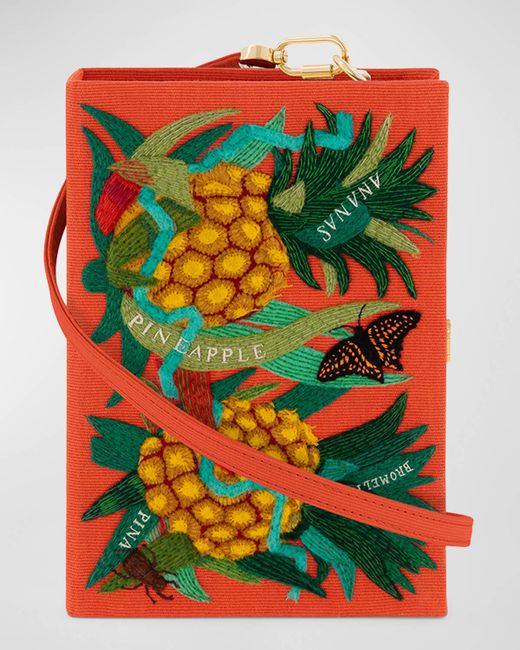 Olympia Le-Tan Ananas Book Clutch Bag