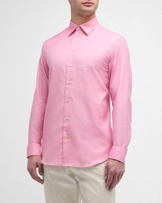 Emporio Armani Classic Fit Cotton-Blend Sport Shirt