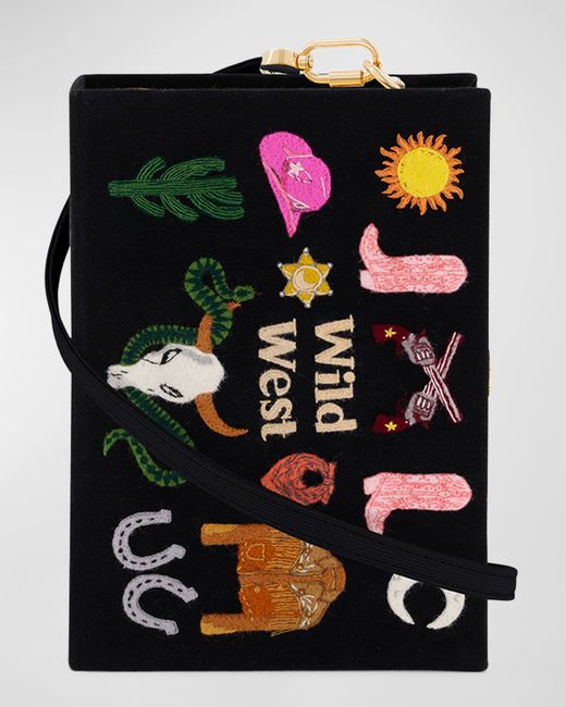 Olympia Le-Tan Wild West Book Clutch Bag