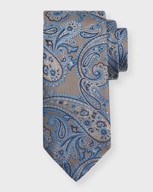Canali Paisley Silk Jacquard Tie