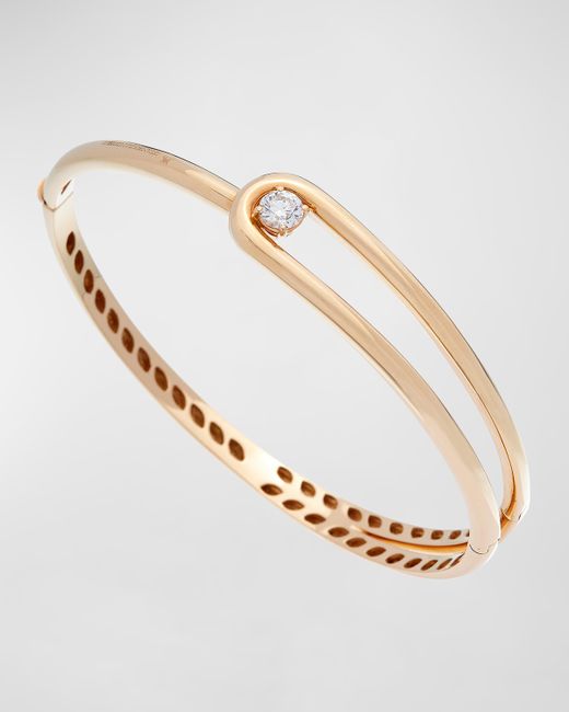 Krisonia 18K Gold Bracelet with Single Diamond