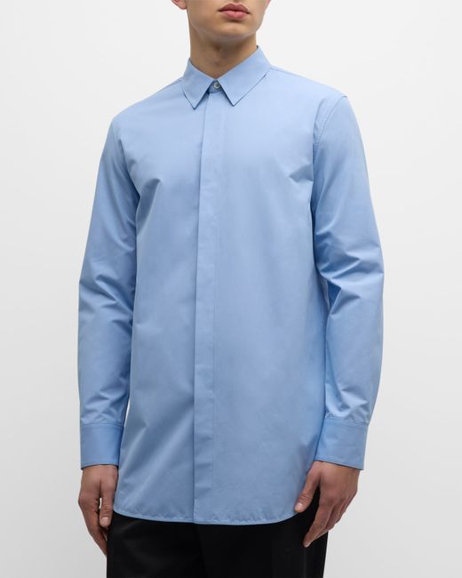 Jil Sander Long Button-Down Solid Shirt